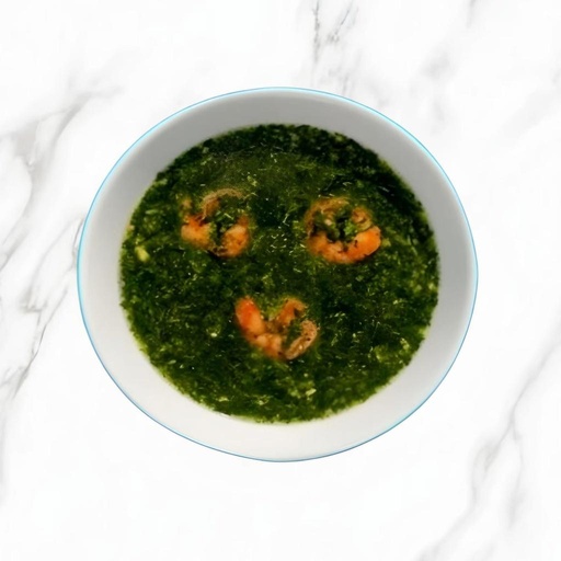 [10188] ملوخية بالجمبري